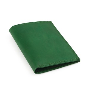Portofel vertical din piele naturala DiAmanti Zingarello Verde OP-8114